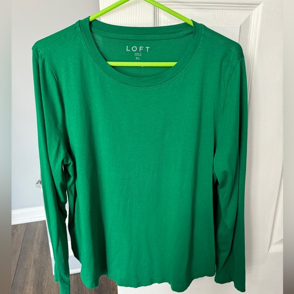 Loft long sleeve t shirt XL green - Picture 1 of 3